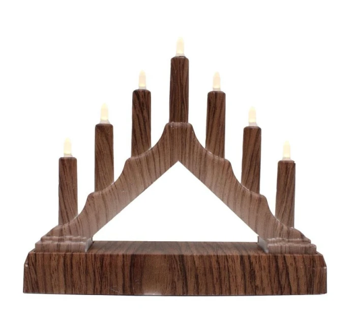 ADVENTNÍ KOSTEL 15.5x3.2x13.5CM 7 LED KLONY NA BATERIE dětské