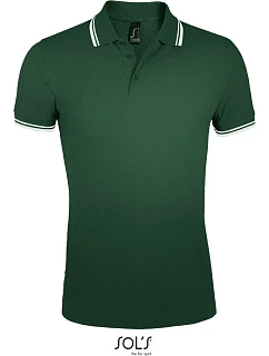 SOL'S Pasadena Men Pánské piqué polo 25.0577 forest green/white