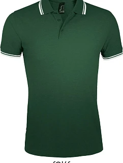 SOL'S Pasadena Men Pánské piqué polo 25.0577 forest green/white