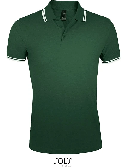 SOL'S Pasadena Men Pánské piqué polo 25.0577 forest green/white