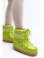 Dámské vázané sněhové boty olivové model 21642412 - Boto