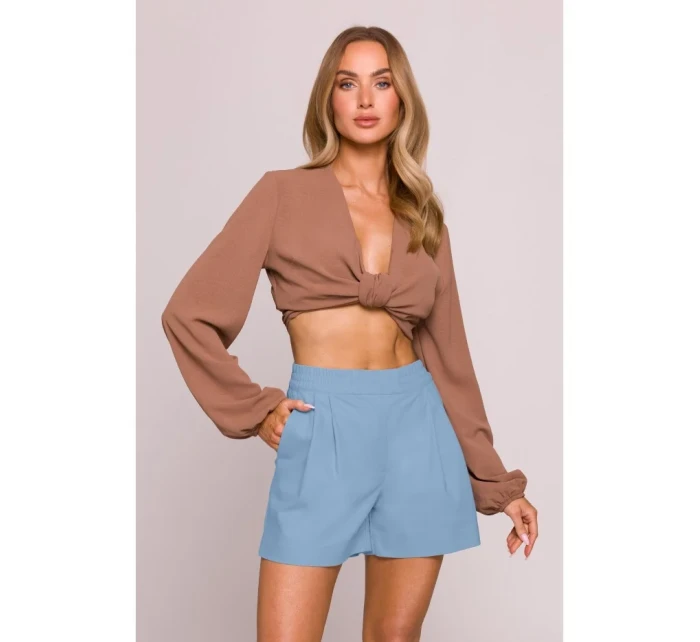 model 21136122 Džínové šortky světle modré - Moe