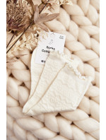 Vzorované dámské ponožky bílé