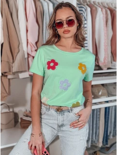 Dámské květinové tričko DAISYLA mint FashionStreet RY2743