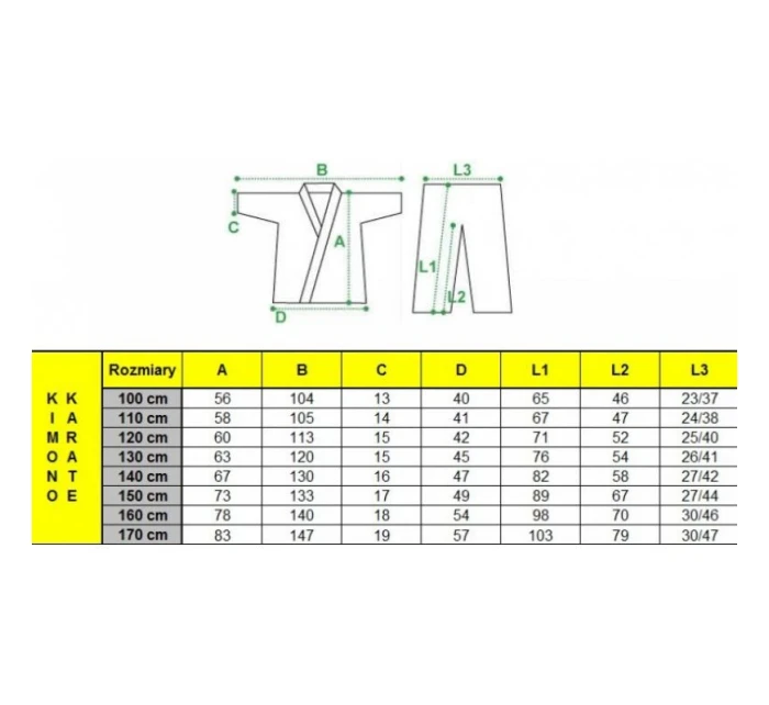 kimono 9 oz 120 cm model 21348585 - Masters