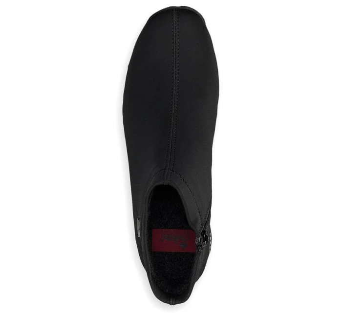 Černé zateplené dámské boty Rieker W 98251-00 dámské