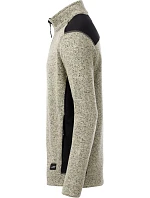 Daiber JN 862 Pánská pracovní bunda pletený fleece - Strong 02.0862 stone melange/black Daiber JN 862 Pánská pracovní bunda pletený fleece - Strong 02.0862 stone melange/black