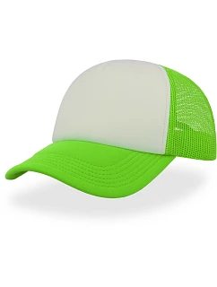 Rapper 5 panelová síťovaná kšiltovka model 22478733 green fluo - Atlantis Headwear