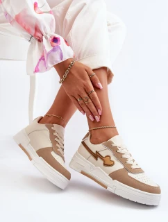 Dámské tenisky na platformě béžové Zeparine