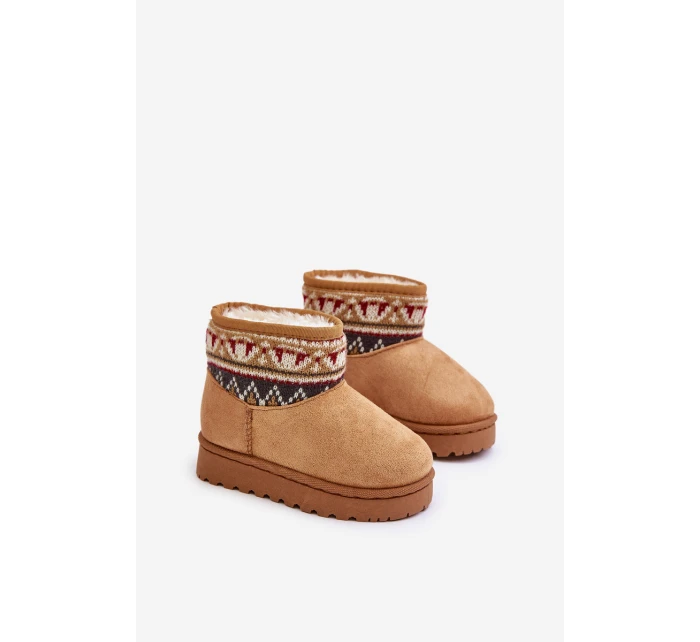 Dětské Boty S Zateplené Kožíškem Camel model 21678519 - Boto Dětské Boty S Zateplené Kožíškem Camel model 21678519 - Boto