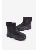 Pánské Sněhule Na Zip Zateplené Kožešinou Černé model 21681332 - Boto