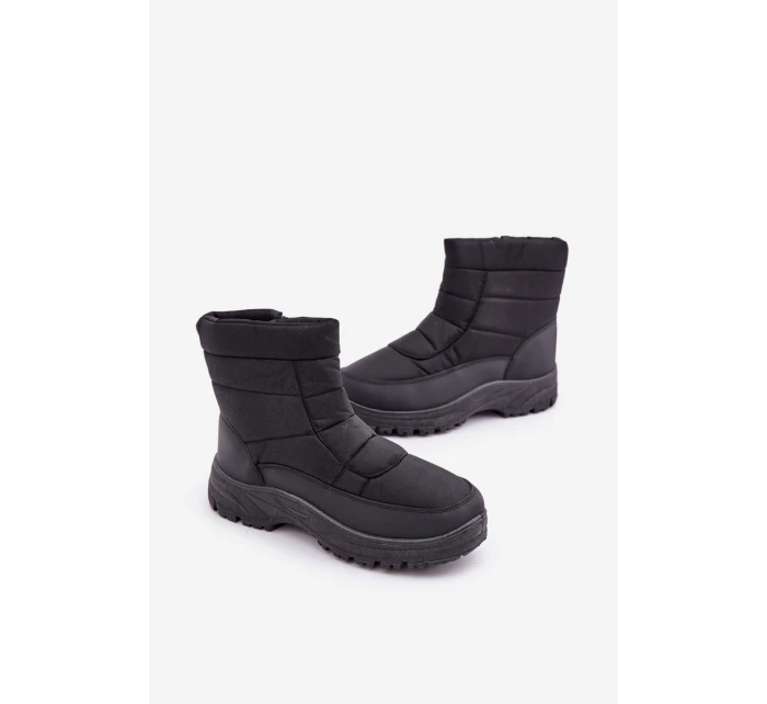 Pánské Sněhule Na Zip Zateplené Kožešinou Černé model 21681332 - Boto