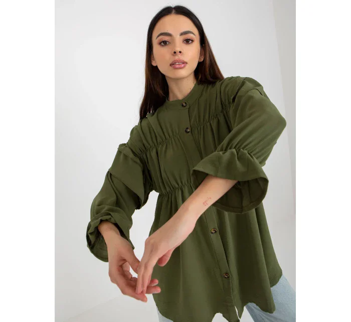 Dámská košile TW KS BI 2021745.13X khaki - FPrice