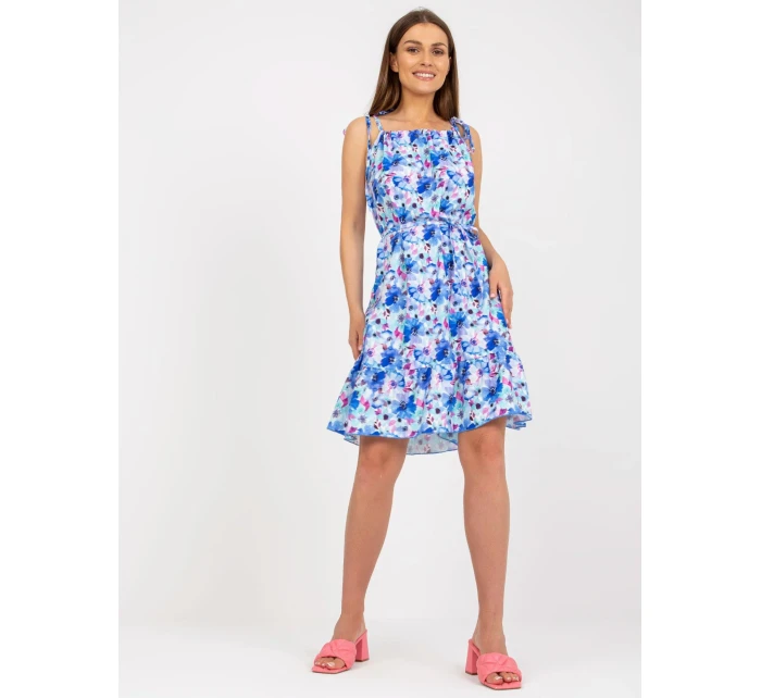 Šaty WN SK 0806 3.22 bílé a modré Šaty WN SK 0806 3.22 bílé a modré