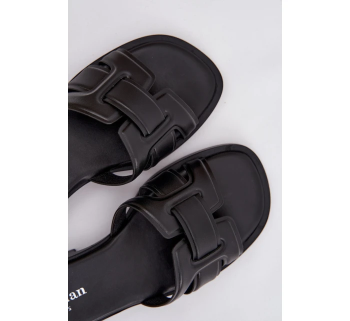 Dámské nazouváky na nízkém podpatku Černé Paris model 22010083 - Step in style Dámské nazouváky na nízkém podpatku Černé Paris model 22010083 - Step in style