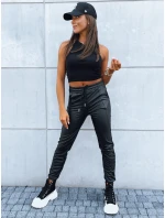 Dámské voskované kalhoty EBONY NIGHT black FashionStreet UY1636