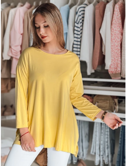 Dámská máslová halenka oversize s přívěskem žlutá Dstreet model 21985734 - FashionStreet