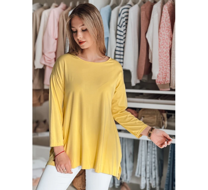 Dámská máslová halenka oversize s přívěskem žlutá Dstreet model 21985734 - FashionStreet