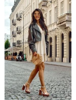 Kožené Sandály Na Robustní Platformě zlato Marina Kožené Sandály Na Robustní Platformě zlato Marina