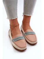 Dámské mokasíny z eko kůže růžové model 21661270 - EVENTO Dámské mokasíny z eko kůže růžové model 21661270 - EVENTO