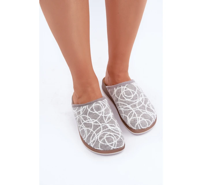 Lesklé dámské pantofle Inblu CT000028 Šedé