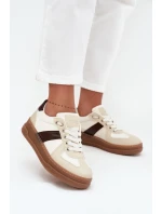 Dámské tenisky na platformě béžové model 21711957 - Boto Dámské tenisky na platformě béžové model 21711957 - Boto