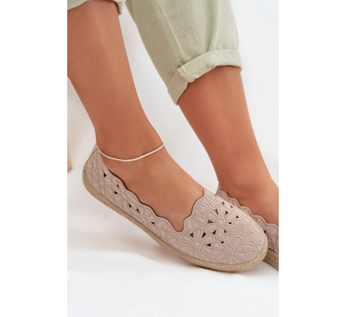 Dámské espadrilky na platformě béžové model 22026540 - EVENTO