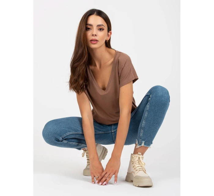 Tričko B 014.59 hnědá Tričko B 014.59 hnědá