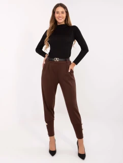 Spodnie IT SP model 21441167 ciemny brązowy - FPrice