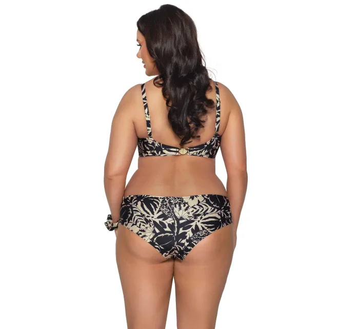 Dámské plavkové kalhotky brazilky SF model 20497977 Mocca s černou - Ava
