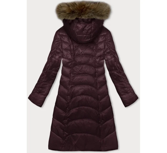 Prošívaná dámská bunda ve vínové bordó barvě pro přechodné období model 21247201 - Glakate