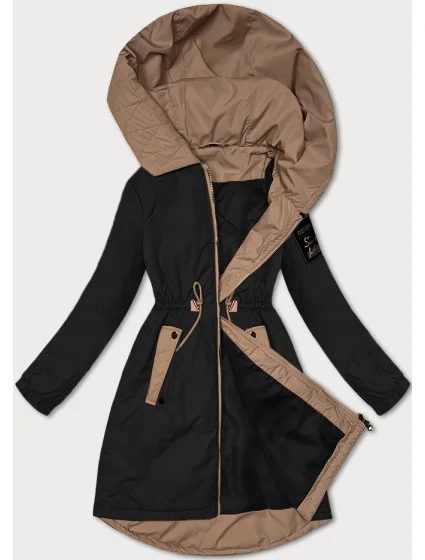 Černá dámská bunda se v pase model 20829963 - S'WEST