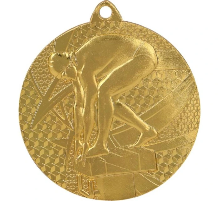 Zlatá medaile - plavání - ocelová medaile