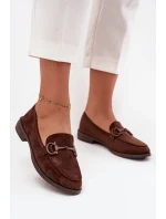 Dámské s ozdobným detailem eko semišové Čokoládové model 21714965 - Boto