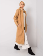 Dámský kabát 217 EN model 14839633 velbloudí - FPrice