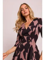 M849 Přiléhavé mini šaty s potiskem - model 2 M849 Přiléhavé mini šaty s potiskem - model 2