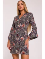 model 21296048 Šaty s potiskem a širokými manžetami model 1 - Moe