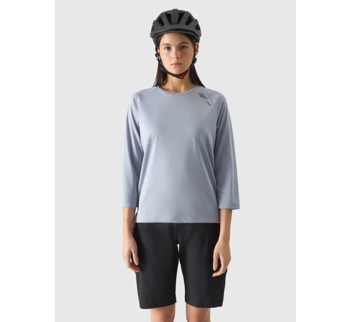 Dámské cyklistické rychleschnoucí tričko s dlouhými rukávy 4F - modré Dámské cyklistické rychleschnoucí tričko s dlouhými rukávy 4F - modré
