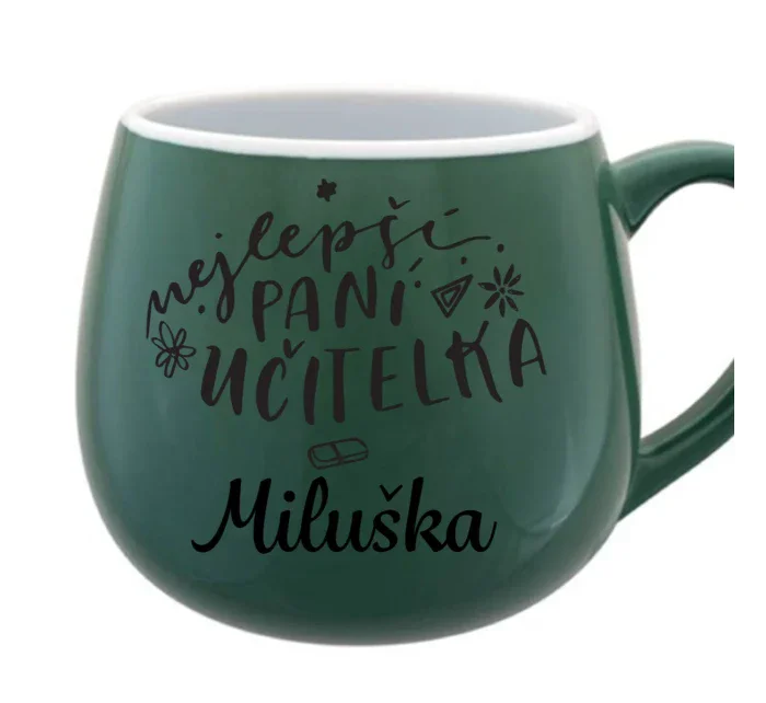Personalizovaný keramický hrneček - NEJLEPŠÍ PANÍ UČITELKA