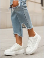 Dámské bílé tenisky FashionStreet ZY1370