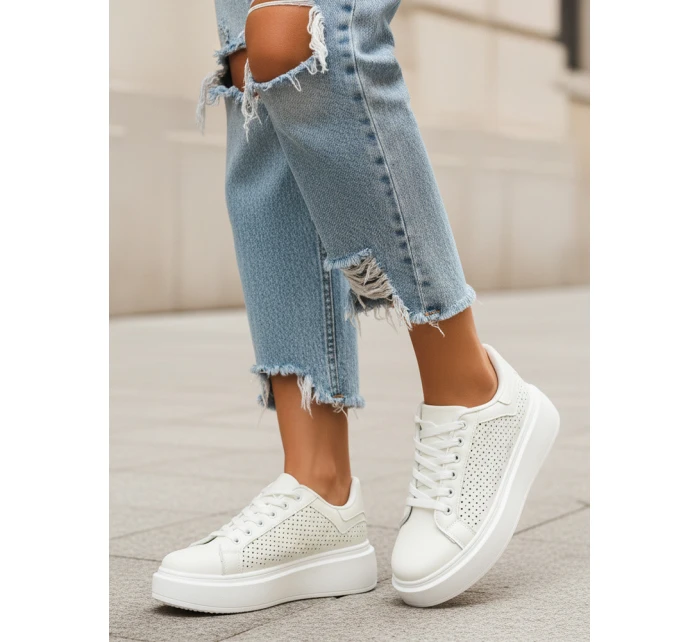Dámské bílé tenisky FashionStreet ZY1370