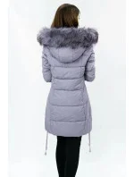 PIKOWANA DAMSKA KURTKA ZIMOWA Z KAPTUREM model 21242030 - Libland