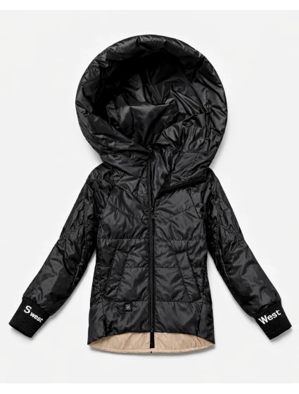 Damska kurtka ze Goodlookin czarna model 22026328 - S'WEST Damska kurtka ze Goodlookin czarna model 22026328 - S'WEST
