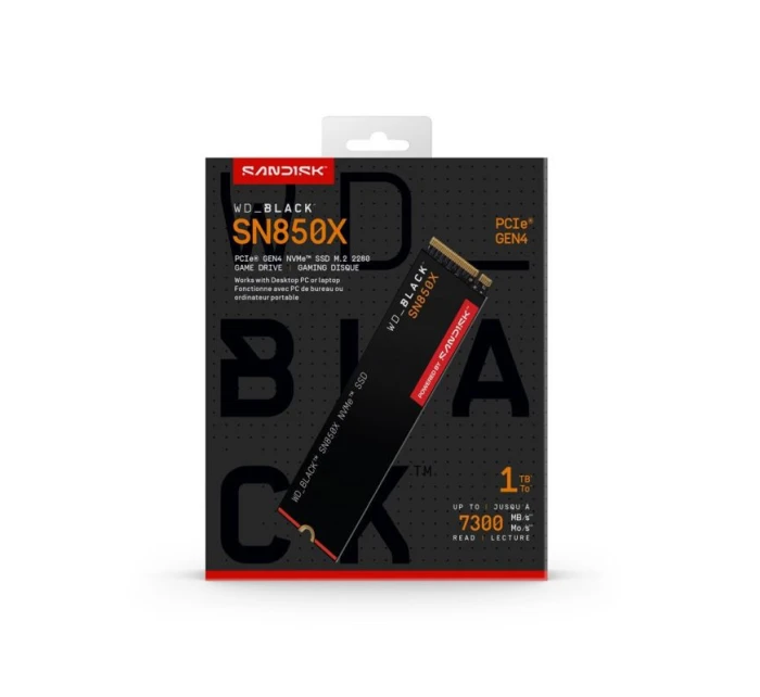 SSD WD Black SN850X WDS100T2X0E (1 TB ; M.2; PCIe NVMe 4.0 x4) SSD WD Black SN850X WDS100T2X0E (1 TB ; M.2; PCIe NVMe 4.0 x4)