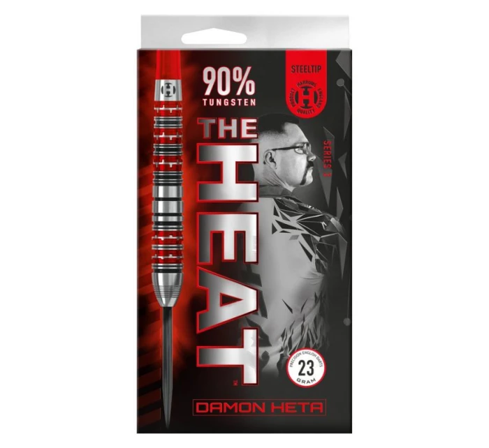 Harrows The Heat Damon Heta 3 90% steeltip šipky Harrows The Heat Damon Heta 3 90% steeltip šipky