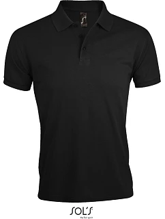 SOL'S Prime Men Pánské piqué polo z těžké bavlny 25.0571 black