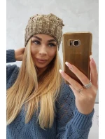 Fleecová čepice khaki model 18750849 - K-Fashion Fleecová čepice khaki model 18750849 - K-Fashion