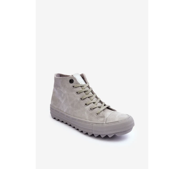 Dámské Tenisky Big Star Vysoké Zateplené Šedé GG274070 Dámské Tenisky Big Star Vysoké Zateplené Šedé GG274070