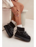 Sněhule na platformě model 21714033 Černé - D.Franklin