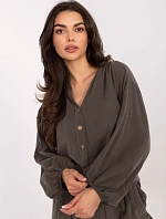 IT KS košile 233607.63 tmavá khaki